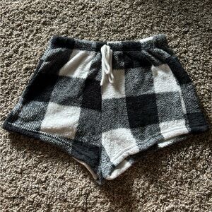 SHEIN sleep shorts black and white size S